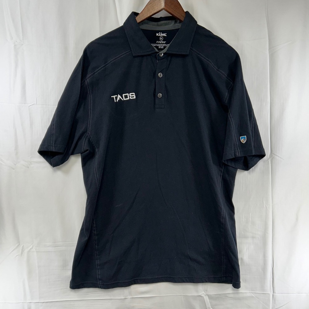 Kuhl Men’s Polo Shirt in Black with White Logo